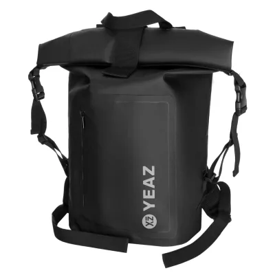 YEAZ Wasserfester Rucksack weißes Logo STOCKHOLM