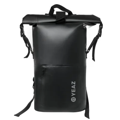 YEAZ Wasserfester Rucksack weißes Logo STOCKHOLM