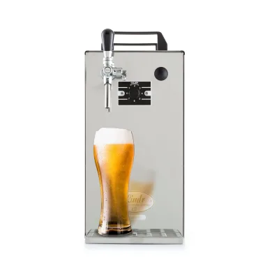 Zapfanlage mit kühlung, Durchlaufkühler für Bier, Kontakt 40/K von Lindr, Bier Zapfanlagen gekühlt, leistungsstarker Bierzapfanlage, 1-leitig, 50 Liter/h, Green Line