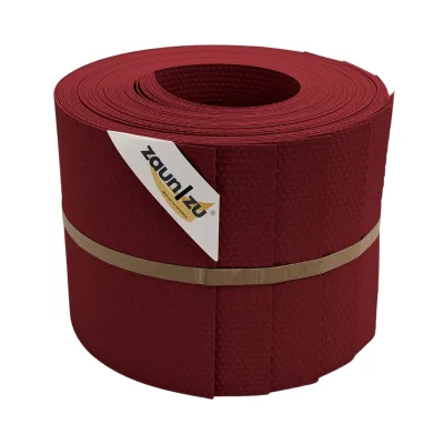 zaun zu® Sichtschutzstreifen Delux-P Einzelstreifen Wabenstruktur Bordeauxrot 10x 2,55m