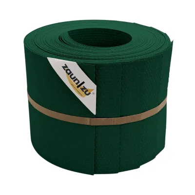 zaun zu® Sichtschutzstreifen Delux-P Einzelstreifen Wabenstruktur Grün 10x 2,55m