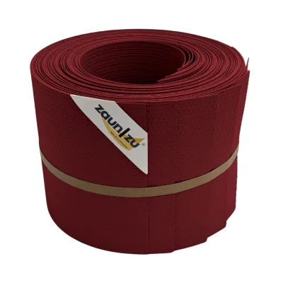 zaun zu® Sichtschutzstreifen Delux-R Einzelstreifen Wabenstruktur Bordeauxrot 10x 2,55m
