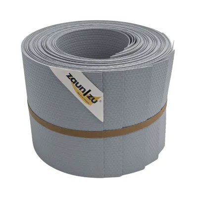 zaun zu® Sichtschutzstreifen Delux-R Einzelstreifen Wabenstruktur Fenstergrau 10x 2,55m