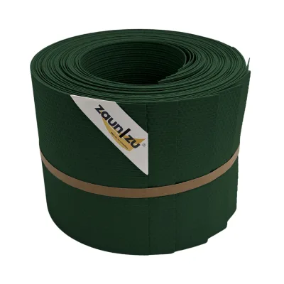 zaun zu® Sichtschutzstreifen Delux-R Einzelstreifen Wabenstruktur Tannengrün 10x 2,55m