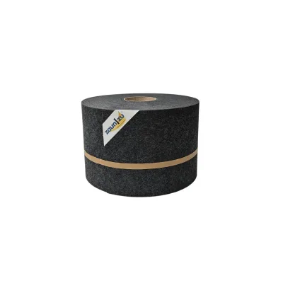 zaun zu® Sichtschutzstreifen Design Vlies für Doppelstabmatten Schwarzgrau 35m