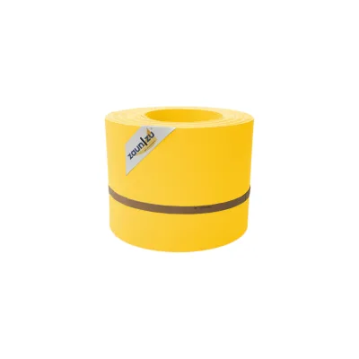 zaun zu® Sichtschutzstreifen PP Sichtschutzstreifen Doppelstabzaun Gelb,10x 2,55m