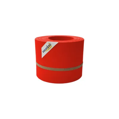zaun zu® Sichtschutzstreifen PP Sichtschutzstreifen Doppelstabzaun Rot, 10x 2,55m