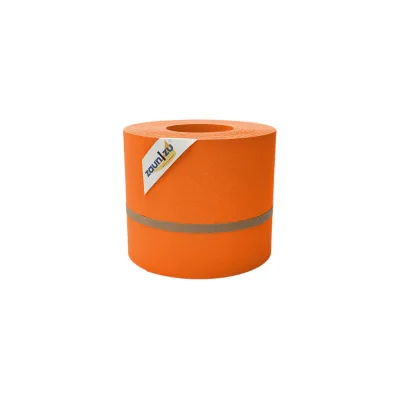 zaun zu® Sichtschutzstreifen Premium für Doppelstabmatten Zaunblende Orange, 26m