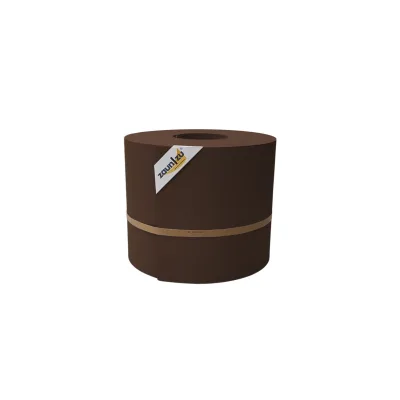 zaun zu® Sichtschutzstreifen Premium Maxi für Doppelstabmatten 24cm hoch Braun 50m
