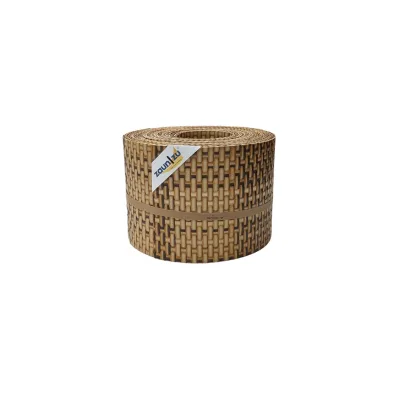 zaun zu® Sichtschutzstreifen Rattan für Doppelstabmatten Stroh 10x 2,55m