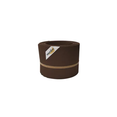 zaun zu® Sichtschutzstreifen Rille 10x Einzelstreifen 2,55m Sichtschutz Braun, 10 x 2,55m