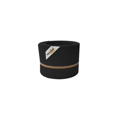 zaun zu® Sichtschutzstreifen Rille 10x Einzelstreifen 2,55m Sichtschutz Schwarz, 10 x 2,55m