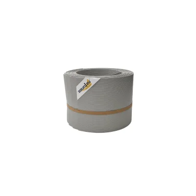 zaun zu® Sichtschutzstreifen Rille 10x Einzelstreifen 2,55m Sichtschutz Steingrau, 10 x 2,55m