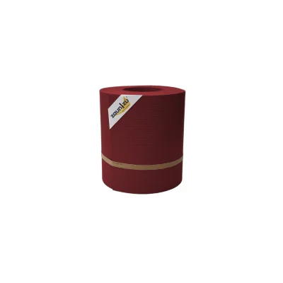 zaun zu® Sichtschutzstreifen Rille Maxi Rolle für Doppelstabmatten 24cm hoch Bordeauxrot 26m