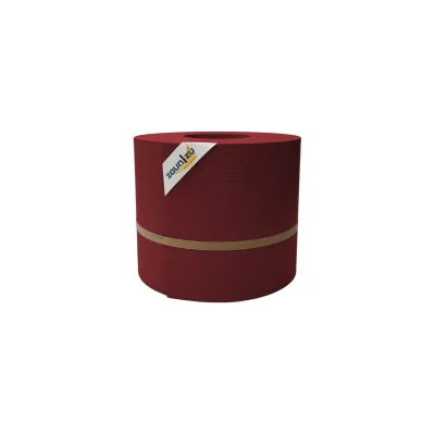 zaun zu® Sichtschutzstreifen Rille Maxi Rolle für Doppelstabmatten 24cm hoch Bordeauxrot 50m