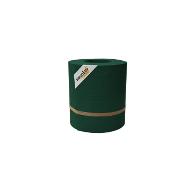 zaun zu® Sichtschutzstreifen Rille Maxi Rolle für Doppelstabmatten 24cm hoch Grün 26m