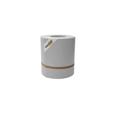 zaun zu® Sichtschutzstreifen Rille Maxi Rolle für Doppelstabmatten 24cm hoch Lichtgrau 26m