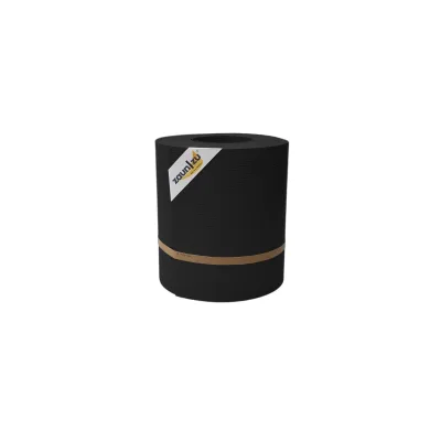 zaun zu® Sichtschutzstreifen Rille Maxi Rolle für Doppelstabmatten 24cm hoch Schwarz 26m