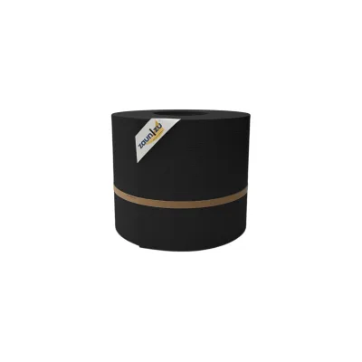 zaun zu® Sichtschutzstreifen Rille Maxi Rolle für Doppelstabmatten 24cm hoch Schwarz 50m