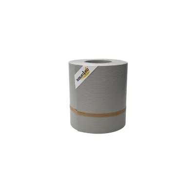 zaun zu® Sichtschutzstreifen Rille Maxi Rolle für Doppelstabmatten 24cm hoch Steingrau 26m