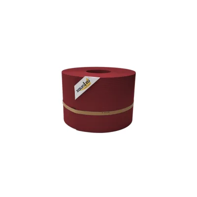 zaun zu® Sichtschutzstreifen Rille PP für Doppelstabmatte Zaunblende Bordeauxrot 50m