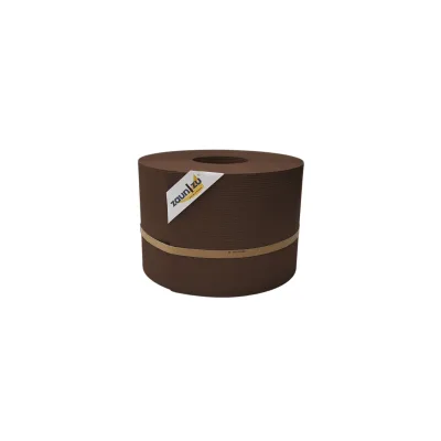 zaun zu® Sichtschutzstreifen Rille PP für Doppelstabmatte Zaunblende Braun 50m