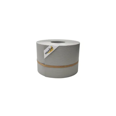 zaun zu® Sichtschutzstreifen Rille PP für Doppelstabmatte Zaunblende Steingrau 50m