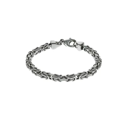 Zeeme Basic Armband Silber 925 poliert Königskette 5mm breit