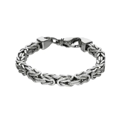 Zeeme Basic Armband Silber 925 poliert Königskette 7mm breit