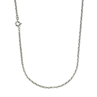 Zeeme Basic Halskette 925 Silber Ankerkette 45cm