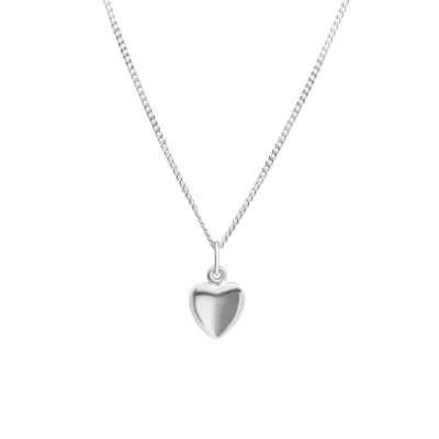 Zeeme for Kids Halskette Silber 925 mit Herz-Anhänger 36/38cm lang