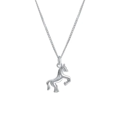 Zeeme for Kids Halskette Silber 925 Motiv Pferd 36/38cm