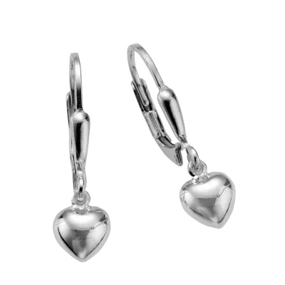 Zeeme for Kids Ohrringe 925 Sterling Silber Herz