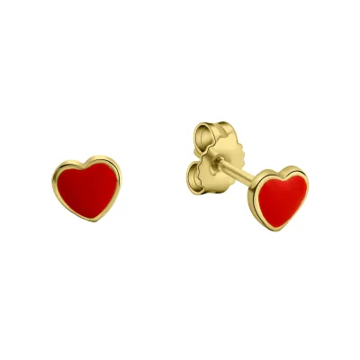 Zeeme for Kids Ohrringe Gold 333 Motiv Herz