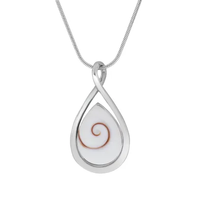 Zeeme Pearls Halskette Silber 925 rhodiniert 42+5cm lang mit weißer Muschel