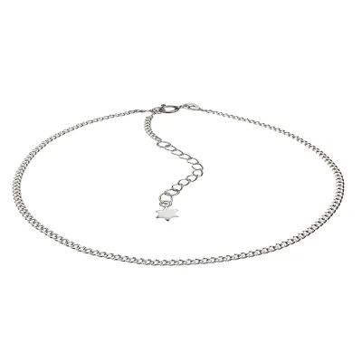 Zeeme Silber Fusskette 925 Silber Stern Motiv