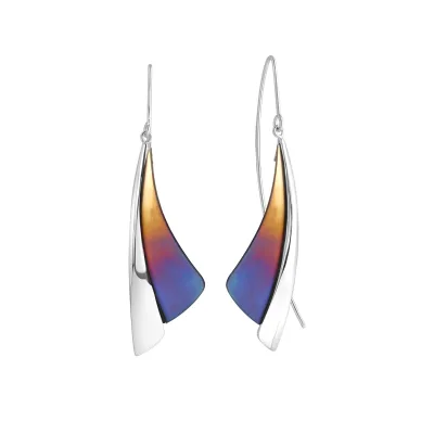 Zeeme Stainless Steel Ohrringe Edelstahl mit Titan 61mm lang