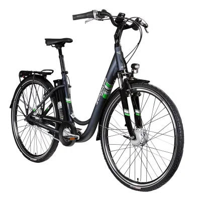 Zündapp Green 3.7 E Bike Damen 28 Zoll Pedelec 7 Gang Elektrofahrrad ab 150 cm Damenfahrrad retro Hollandrad mit Nabenschaltung