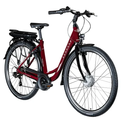 Zündapp Z503 E Bike Damen ab 155 cm Damenfahrrad 28 Zoll Pedelec mit tiefem Einstieg retro Elektrofahrrad 7 Gang Schaltung E Fahrrad Stadtrad StVZO